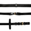 Lumiere Padded Nappa Flat Leather Reins - Gold Fittings - Equine Horse Wear