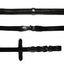 Lumiere Padded Nappa Flat Leather Reins - Silver Fittings - Equine Horse Wear