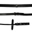Lumiere Rolled Leather and Rubber Grip Reins - Silver Fittings - Equine Horse Wear