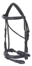 Platinum Dressage Raised Hanoverian Crank Bridle - Equine Horse Wear
