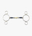 Premier Equine Blue Sweet Iron Two Ring Gag with Brass Alloy Lozenge - Equine Horse Wear