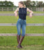 Premier Equine Gina Ladies Full Seat Denim Breeches - Equestrian Breeches & Jodhpurs