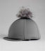 Premier Equine Jersey Hat Silk with Faux Fur Pom Pom - Equestrian Gloves & Hats