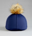 Premier Equine Jersey Hat Silk with Faux Fur Pom Pom - Equestrian Gloves & Hats