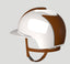 KEP Italia Cromo 2.0 Helmet Polish White Leather Beige Panels Polo Visor Medium