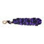 Flair Two Tone Plaited Lead Rope - Equine Horse Wear - Black/White-Green/White-Purple/White-Royal Blue/White-Red/White