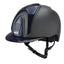 KEP Italia Carbon Helmet E-Light Matte / Metal Blue Inserts - Equine Helmets - 2 Inserts / M 51cm-2 Inserts / M 52cm-2 Inserts / M 53cm-2 Inserts / M 54cm-2 Inserts / M 55cm