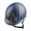 KEP Italia Cromo 2.0 Matte Blue With Swarovski Crystal Logo - Equine Helmets - Rose Gold / M 51cm-Rose Gold / M 52cm-Rose Gold / M 53cm-Rose Gold / M 54cm-Rose Gold / M 55cm