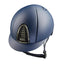 KEP Italia Cromo 2.0 Matte Blue With Swarovski Crystal Logo - Equine Helmets - Rose Gold / M 51cm-Rose Gold / M 52cm-Rose Gold / M 53cm-Rose Gold / M 54cm-Rose Gold / M 55cm