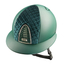 KEP Italia Cromo 2.0 Milano Velvet - Textile - Equine Helmets - Jaguar Green / Jockey / M 51cm-Jaguar Green / Jockey / M 52cm-Jaguar Green / Jockey / M 53cm-Jaguar Green / Jockey / M 54cm-Jaguar Green / Jockey / M 55cm
