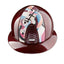 KEP Italia Cromo 2.0 Pegasus Collection - Polo Visor - Equine Helmets - Burgundy / M 51cm-Burgundy / M 52cm-Burgundy / M 53cm-Burgundy / M 54cm-Burgundy / M 55cm