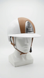KEP Italia ON-HAND Cromo 2.0 Helmet Polish White Leather Beige Panels Polo Visor Medium - Equine Helmets - Default Title