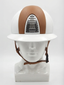 KEP Italia ON-HAND Cromo 2.0 Helmet Polish White Leather Beige Panels Polo Visor Medium - Equine Helmets - Default Title