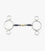 Premier Equine Blue Sweet Iron Two Ring Gag with Brass Alloy Lozenge - Equine Horse Wear 
