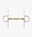 Premier Equine Brass Alloy Full Cheek Snaffle with Lozenge - Equine Horse Wear 