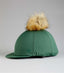 Premier Equine Jersey Hat Silk with Faux Fur Pom Pom - Equestrian Gloves & Hats 