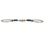 STC Blue Alloy Training Snaffle With Roller Mouth - Equine Horse Wear - Cob 12.5cm-Full 13.5cm