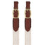 STC Cottonfields Polocrosse Rein - 5'2 long - Equine Horse Wear - Brown-White