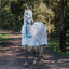 STC Dakota Fly Mesh Combo - White/Turquoise - Equine Horse Wear - 3'3 NZ (4'6" AU)-3'6 NZ (4'9" AU)-3'9 NZ (5'0" AU)-4'0 NZ (5'3" AU)-4'3 NZ (5'6" AU)