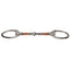 STC Eggbutt Snaffle Bit With Copper And Stainless Steel Rollers And Flat Rings - Equine Horse Wear - Cob 12.5cm-Full 13.5cm
