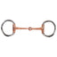 STC Eggbutt Snaffle Bit With Thin Copper Mouth - Equine Horse Wear - Pony 11.5cm-Cob 12.5cm-Full 13.5cm
