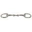 STC Equisteel Stainless Steel Eggbutt Snaffle Bit With French Mouth And Round Rings - Equine Horse Wear - Pony 11.5cm-Cob 12.5cm-Full 13.5cm-Warmblood 14.5cm