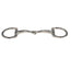 STC Equisteel Stainless Steel Eggbutt Snaffle Bit With Thin Solid Mouth And Flat Rings - Equine Horse Wear - Pony 11.5cm-Cob 12.5cm-Full 13.5cm