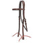 STC Fort Worth 5/8" Leather Headstall - Equine Horse Wear - Chestnut-Latigo
