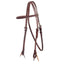 STC Fort Worth 5/8" Leather Headstall - Equine Horse Wear - Chestnut-Latigo