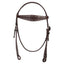 STC Fort Worth Basket Weave Jewel Headstall - Brown - Equine Horse Wear - Default Title