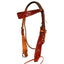 STC Fort Worth Carved Pink Floral Headstall - Equine Horse Wear - Default Title
