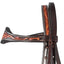 STC Fort Worth Frontier Headstall with Filigree Tooling - Brown - Equine Horse Wear - Default Title