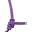 STC Fort Worth Hard Core Rope Halter - Equine Horse Wear - Purple/Grey-Teal/Grey-Black/Brown