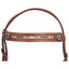 STC Fort Worth Navajo Brow Headstall - Equine Horse Wear - Brown-Light Brown