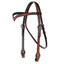 STC Fort Worth Outlaw V Brow Basketweave Headstall