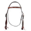 STC Fort Worth Prairie Dreams Headstall - Brown Flowers
