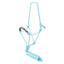 STC Fort Worth Rope Halter Beaded Nose with Lead - Equine Horse Wear - Baby Blue-Black-Black/Cream-Blue-Burgundy