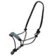 STC Fort Worth Rope Halter Leather Nose - Turquoise Flower - Equine Horse Wear - Default Title