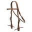 STC Fort Worth Straight Browband Headstall - Equine Horse Wear - Chestnut-Harness