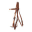 STC Fort Worth Straight Browband Headstall - Equine Horse Wear - Chestnut-Harness