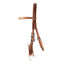 STC Fort Worth Straight Browband Headstall - Equine Horse Wear - Chestnut-Harness