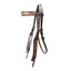 STC Fort Worth Tooled Leaf Headstall - Two Tone - Equine Horse Wear - Default Title