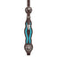 STC Fort Worth V Brow Headstall - Turquoise Braiding - Equine Horse Wear - Default Title