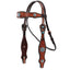 STC Fort Worth Wildflower Headstall - Turquoise & Copper - Equine Horse Wear - Default Title