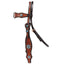 STC Fort Worth Wildflower Headstall - Turquoise & Copper - Equine Horse Wear - Default Title