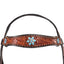 STC Fort Worth Wildflower Headstall - Turquoise & Copper - Equine Horse Wear - Default Title
