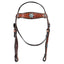 STC Fort Worth Wildflower Headstall - Turquoise & Copper - Equine Horse Wear - Default Title