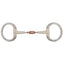 STC Happy Mouth Contour Flat Bit Eggbutt With Copper Roll Mouth - Equine Horse Wear - Cob 12.5cm-Full 13.5cm