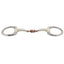 STC Happy Mouth Contour Flat Bit Eggbutt With Copper Roll Mouth - Equine Horse Wear - Cob 12.5cm-Full 13.5cm