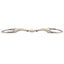 STC Happy Mouth Contour Flat Bit Eggbutt With Double Jointed Mouth - Equine Horse Wear - Cob 12.5cm-Full 13.5cm